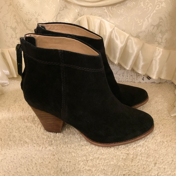 SPLENDID WOMENS SUEDE TASSEL BACK ZIP ANKEL BOOTS - Picture 5 of 10
